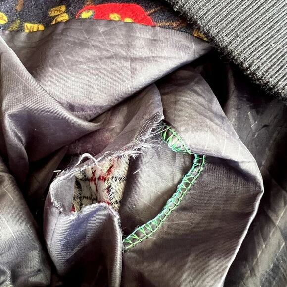 Mu PhaPhafo Embroidered Corduroy VTG Women Bomber Jacket Cottagecore Hippie Boho - Picture 10 of 10